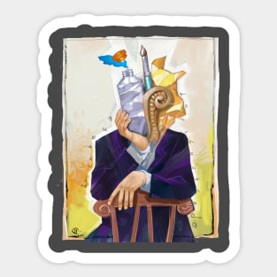 Illustrator´s head Sticker